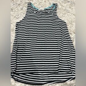 Paper Kite Striped Black and White Women's Tank Top Small